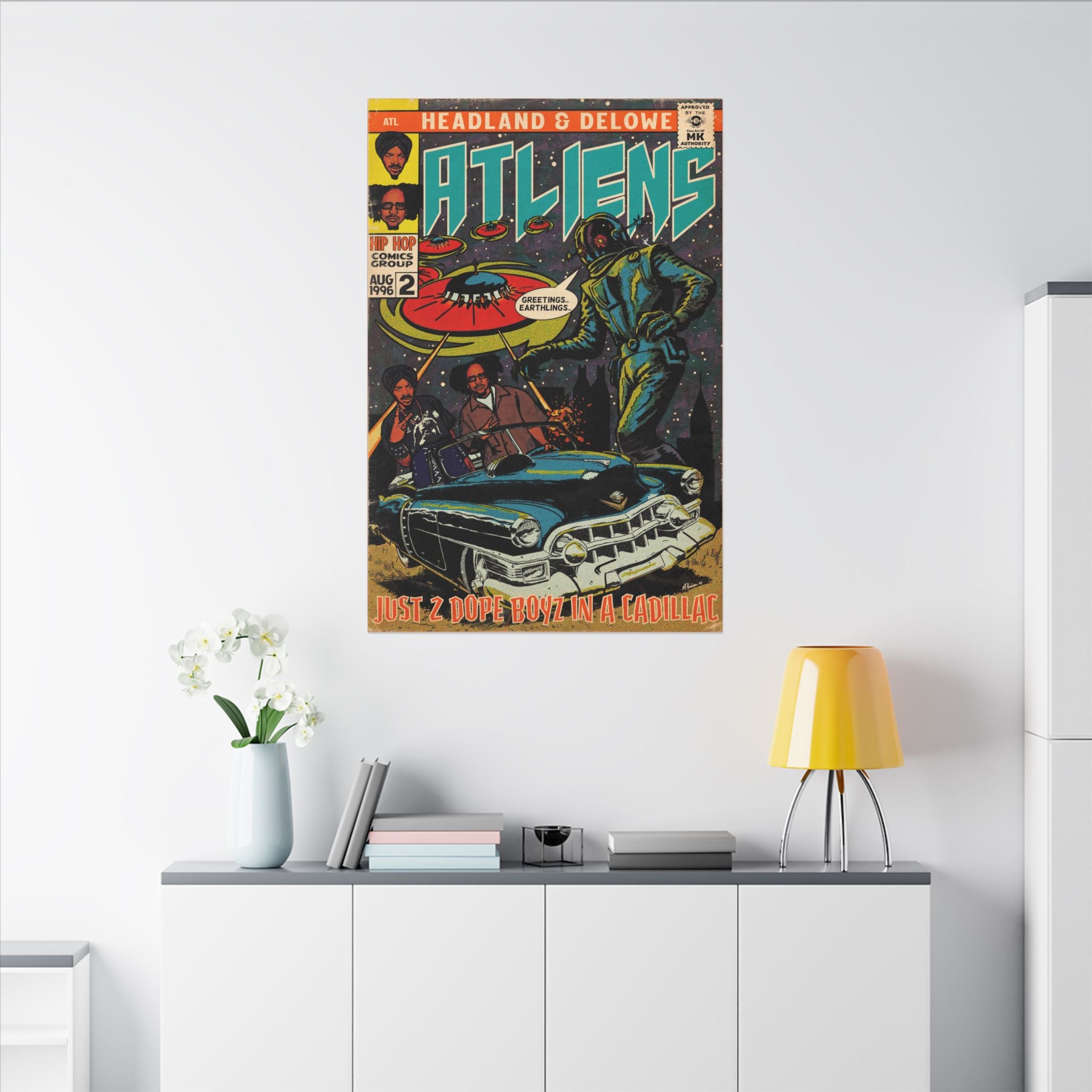ATLiens - 2 Dope Boyz in a Cadillac - Matte Canvas, Stretched, 0.75" (Multi-Size)
