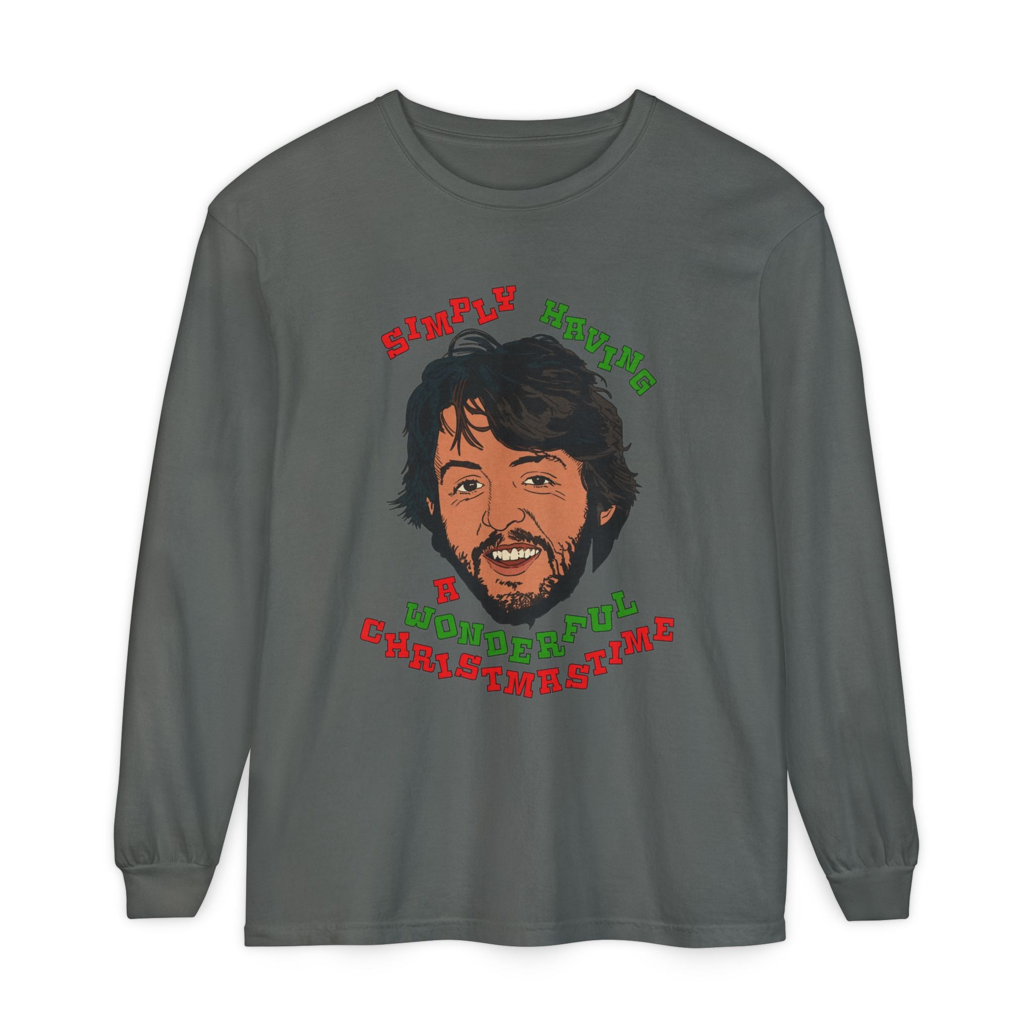 Wonderful Christmastime - Unisex Comfort Colors Long Sleeve T-Shirt