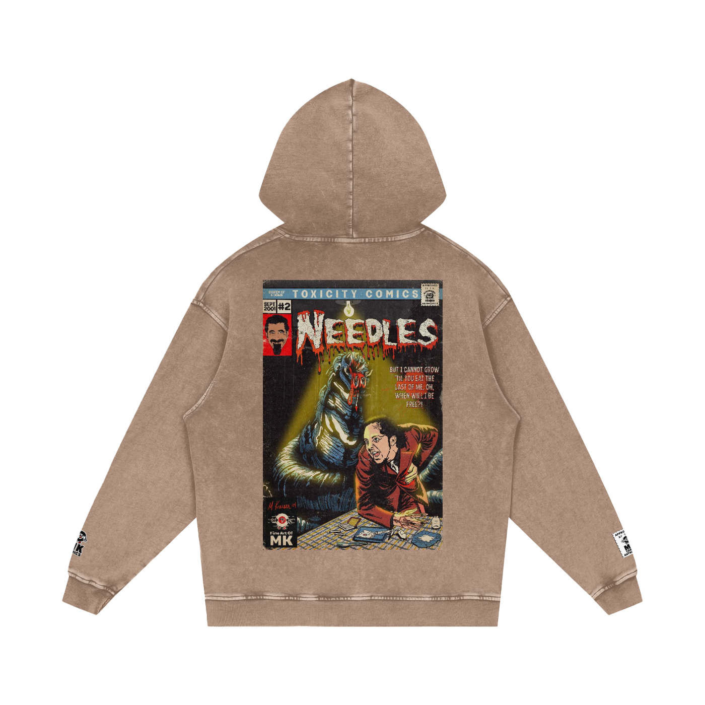 Needles - Snow Washed Loose Cotton Hoodie