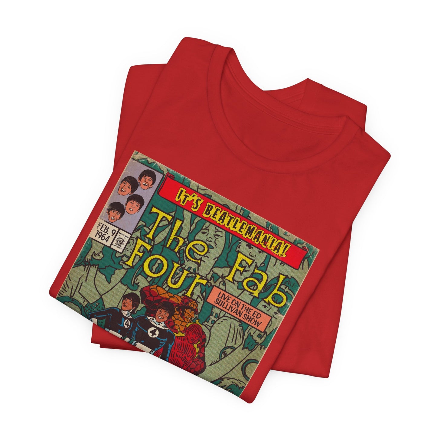 The Beatles - Beatlemania -  Unisex Jersey Short Sleeve Tee