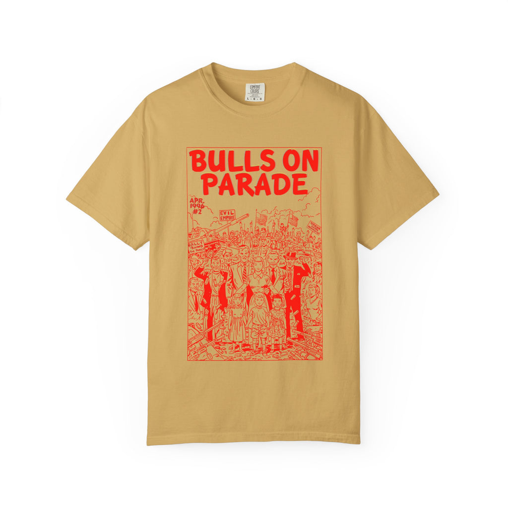 Bulls Parade - RED - Unisex Comfort Colors T-shirt