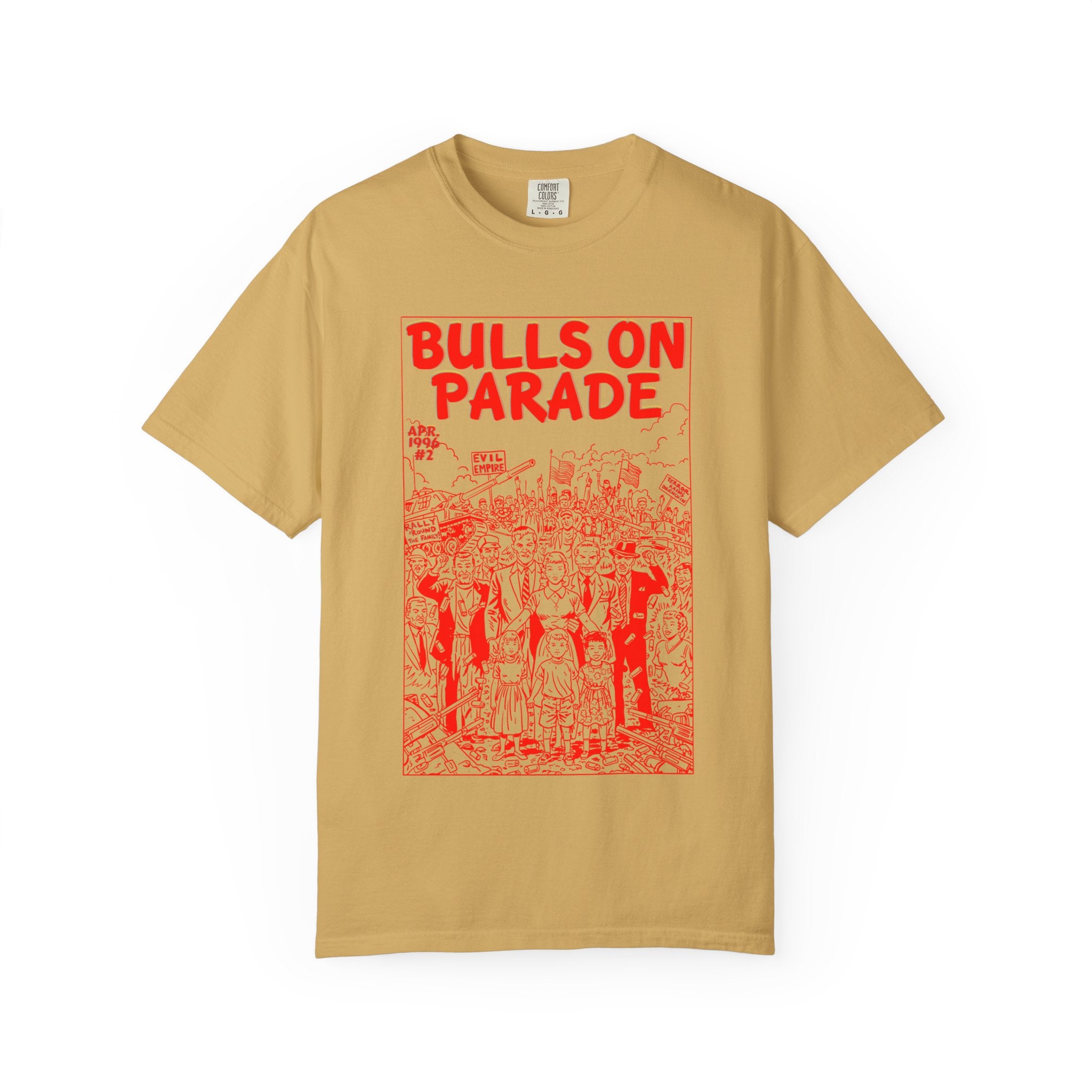 Bulls Parade - RED - Unisex Comfort Colors T-shirt
