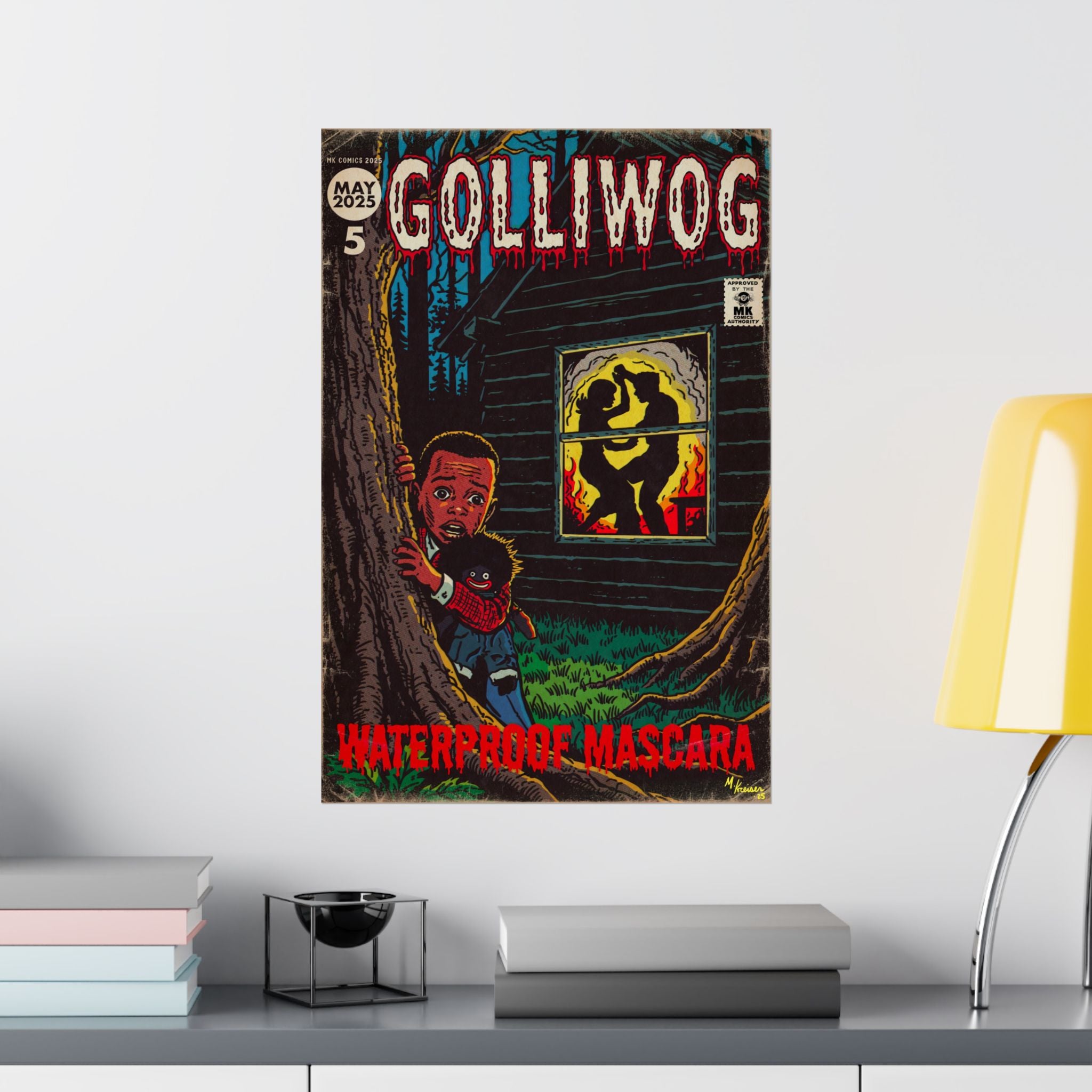 Waterproof Mascara - Golliwog - Matte Vertical Posters