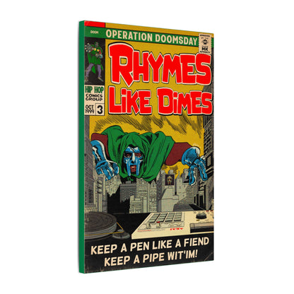 Rhymes Like Dimes - Matte Canvas, Stretched, 0.75" (Multi-Size)