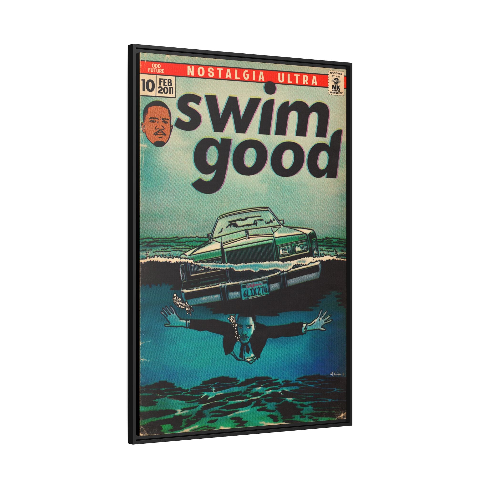 Swim Good - Matte Canvas, Framed (Multi-color)