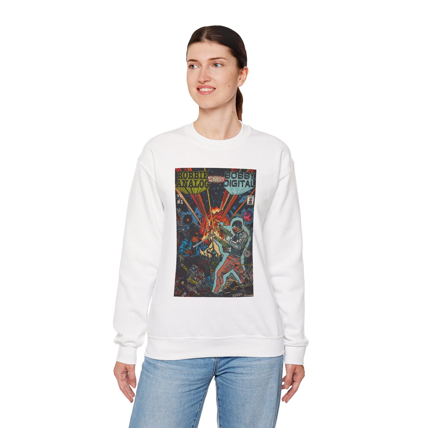 Analog vs. Digital - Unisex Heavy Blend™ Crewneck Sweatshirt