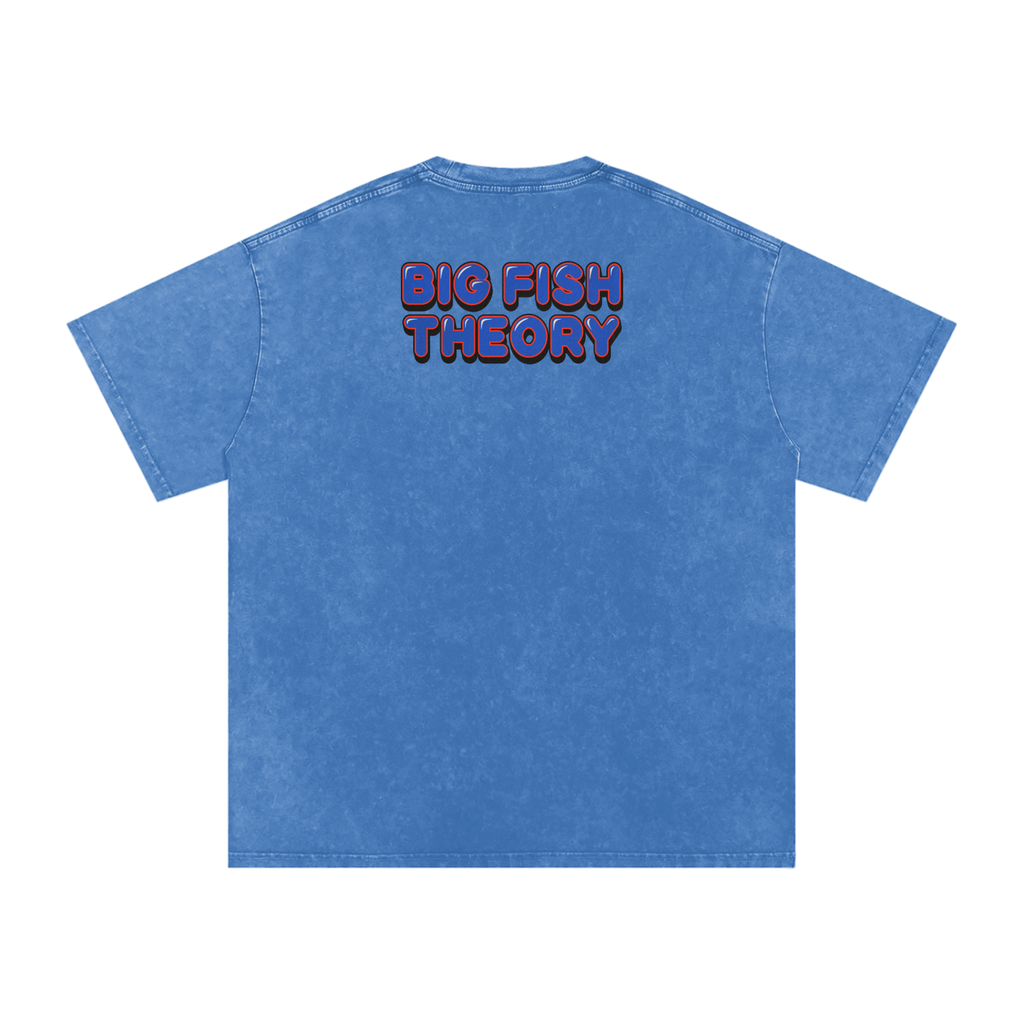 Big Fish Theory - Snow Washed Oversized Cotton T-Shirt