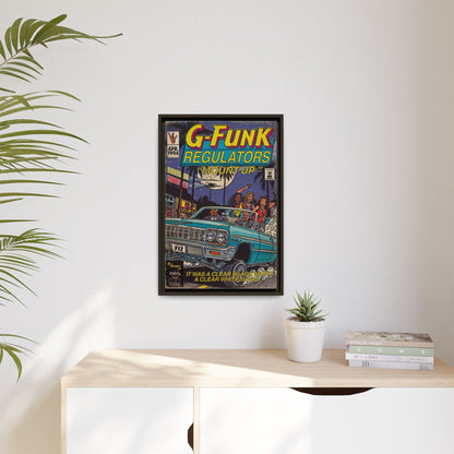 Regulate - Matte Canvas, Framed (Multi-color)