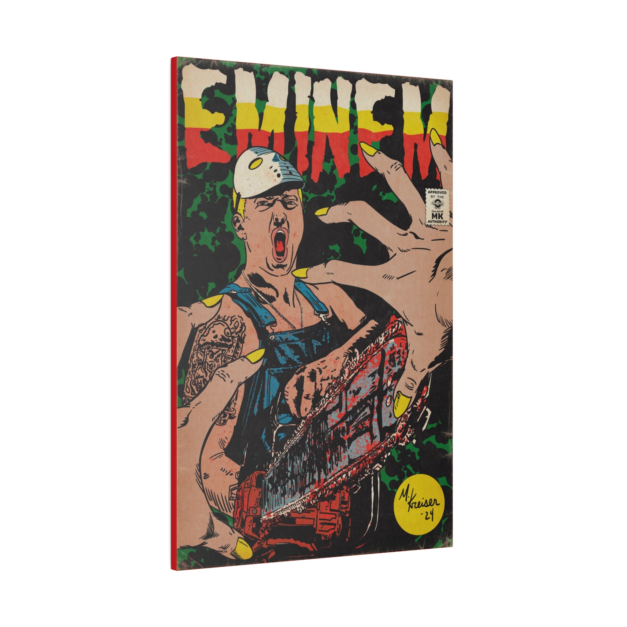 Em - Comic Book Art - Matte Canvas, Stretched, 0.75"