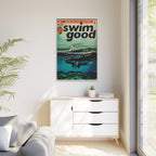 Swim Good - Matte Canvas, Framed (Multi-color)