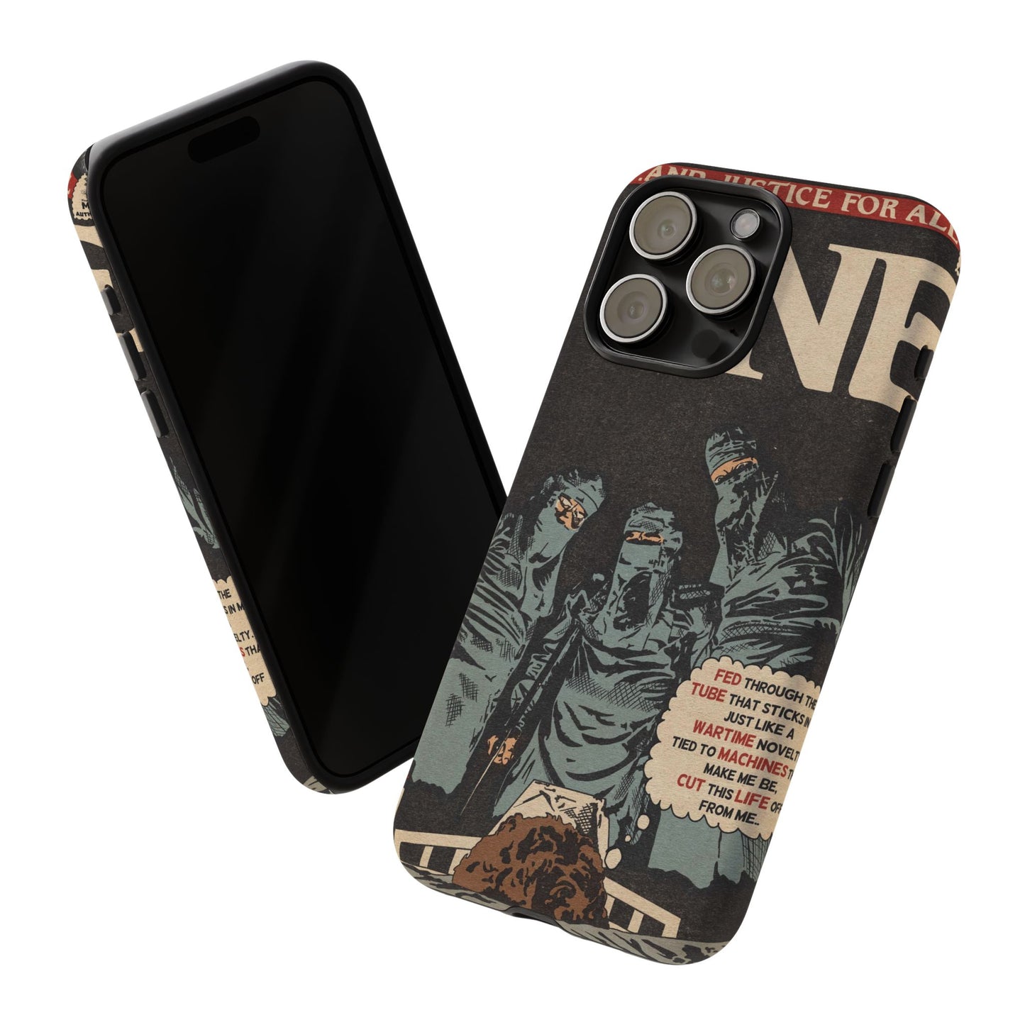 Metallica- One - Johnny Got His Gun Comic Book Art - Tough Phone Cases
