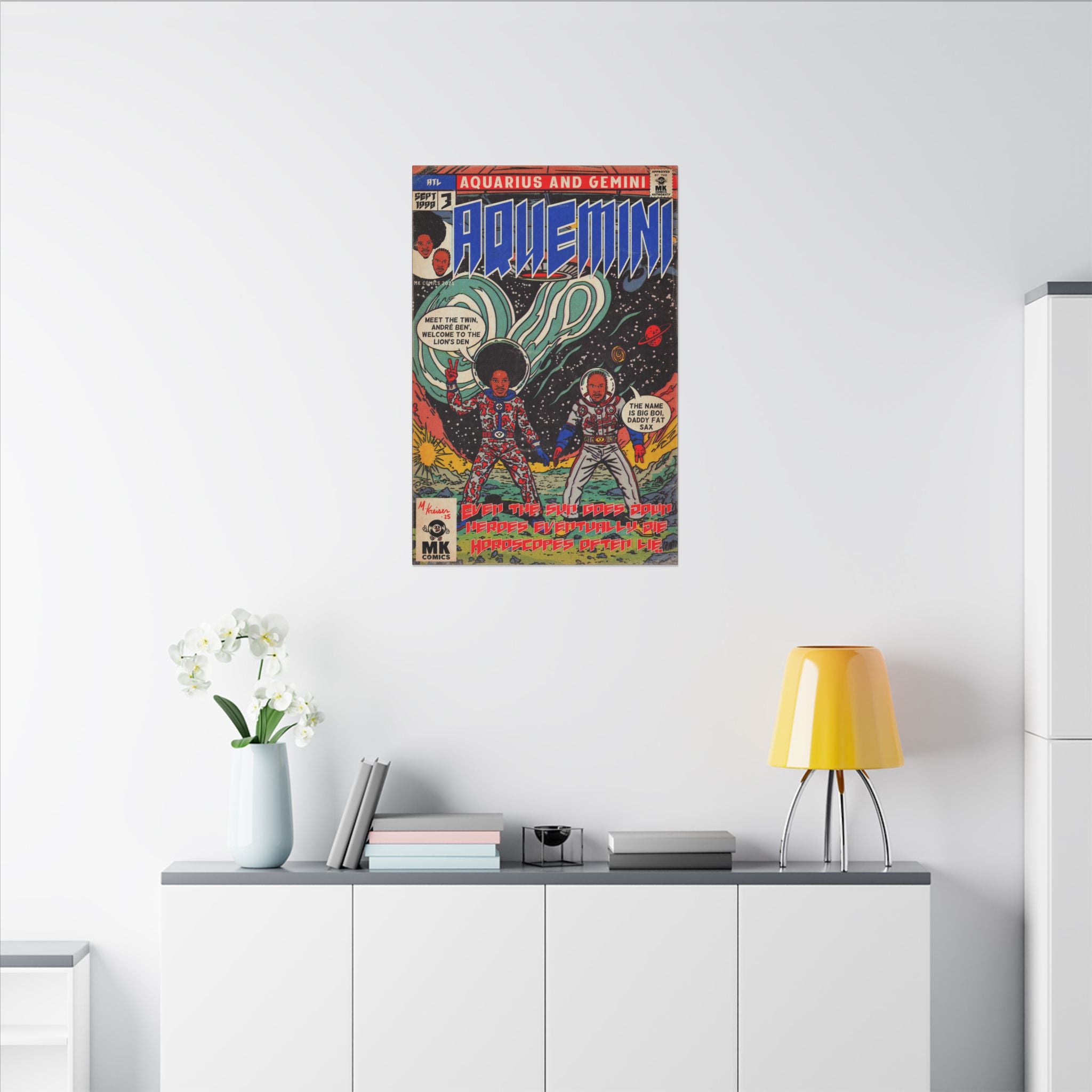 Aquemini - Comic Book Art - Matte Canvas, Stretched, 0.75" (Multi-Size)