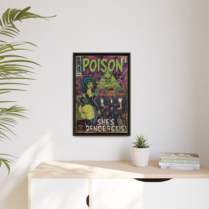 Poison - Matte Canvas, Framed (Multi-color)