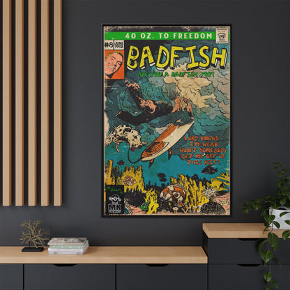 Badfish - Matte Canvas, Framed (Multi-color)