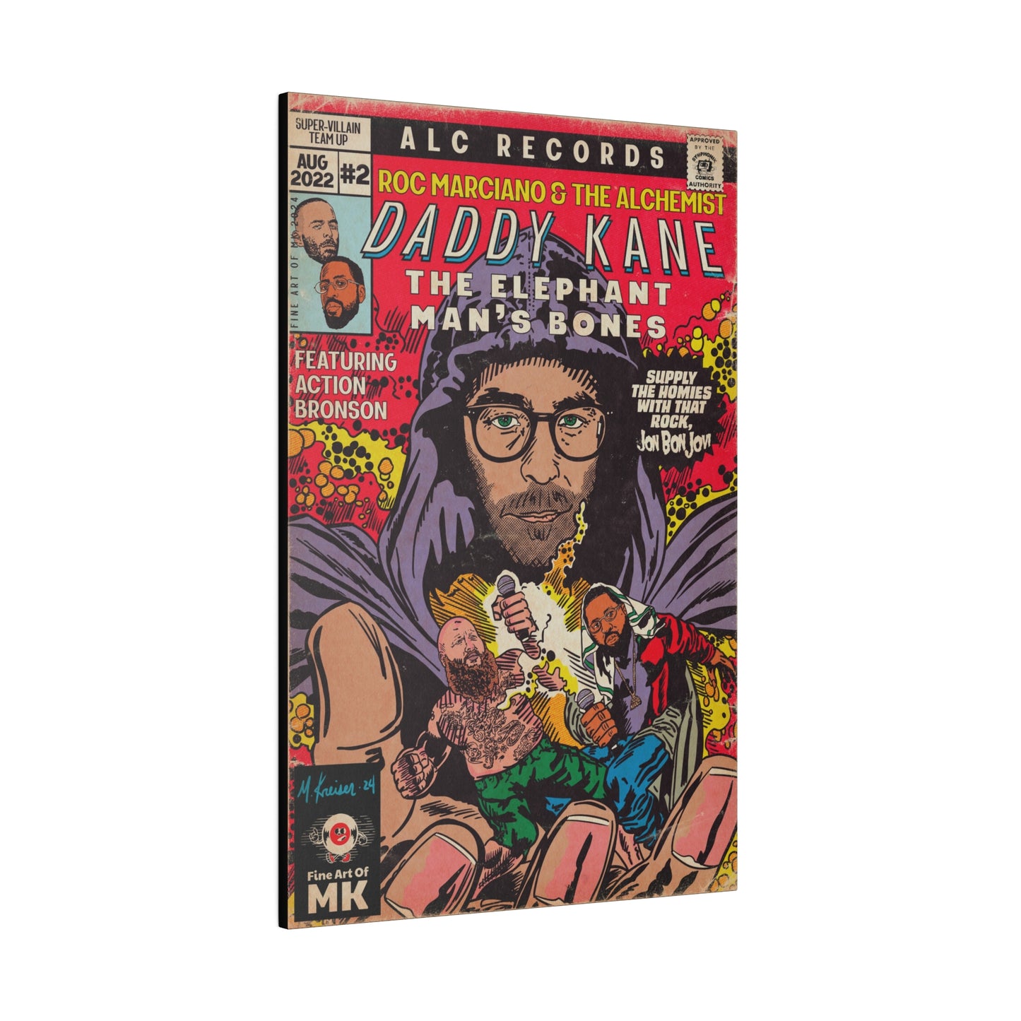 Daddy Kane -  Matte Canvas, Stretched, 0.75"