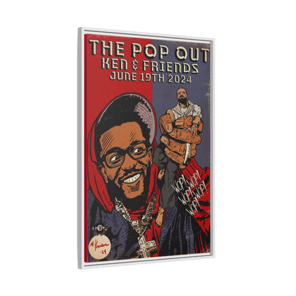 Kendrick Lamar - The Pop Out  - Gallery Canvas Wraps, Vertical Frame