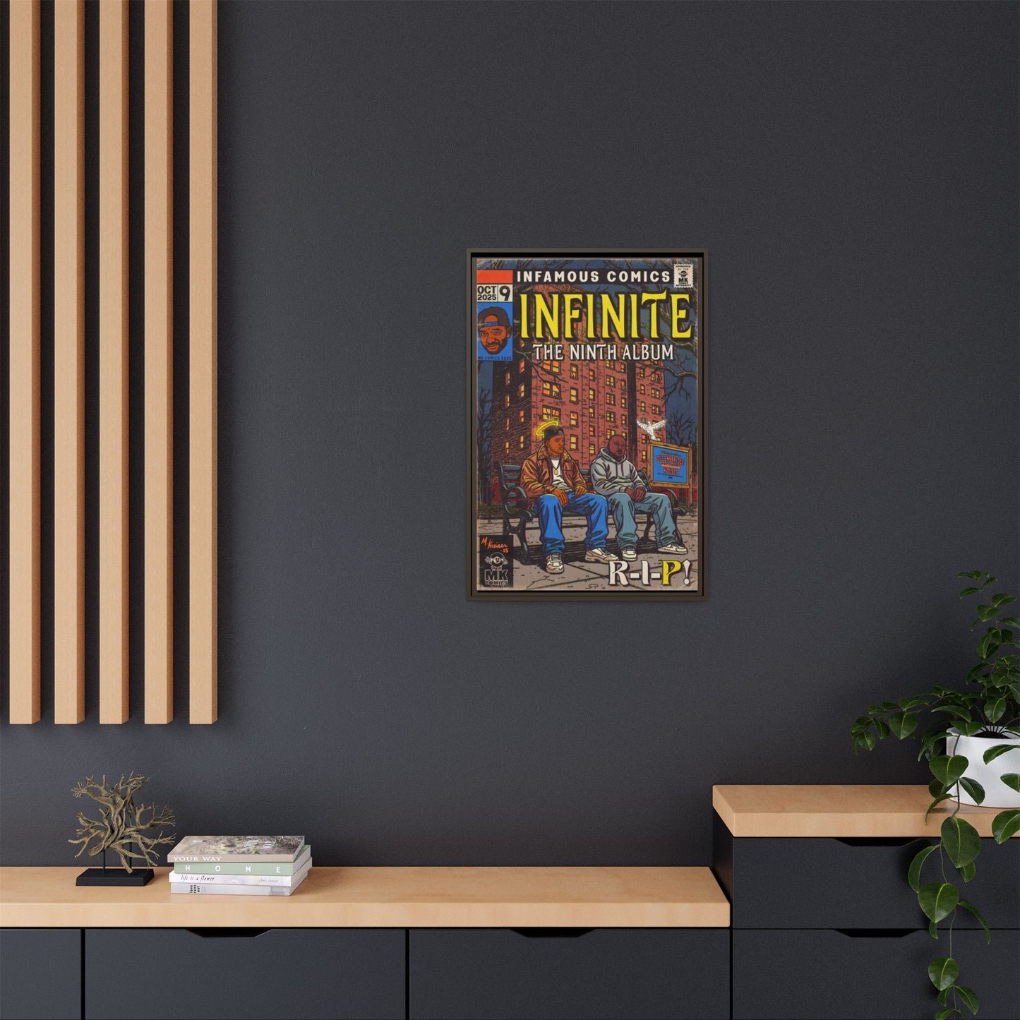 Infinite - Comic Book Art - Matte Canvas, Framed (Multi-color)
