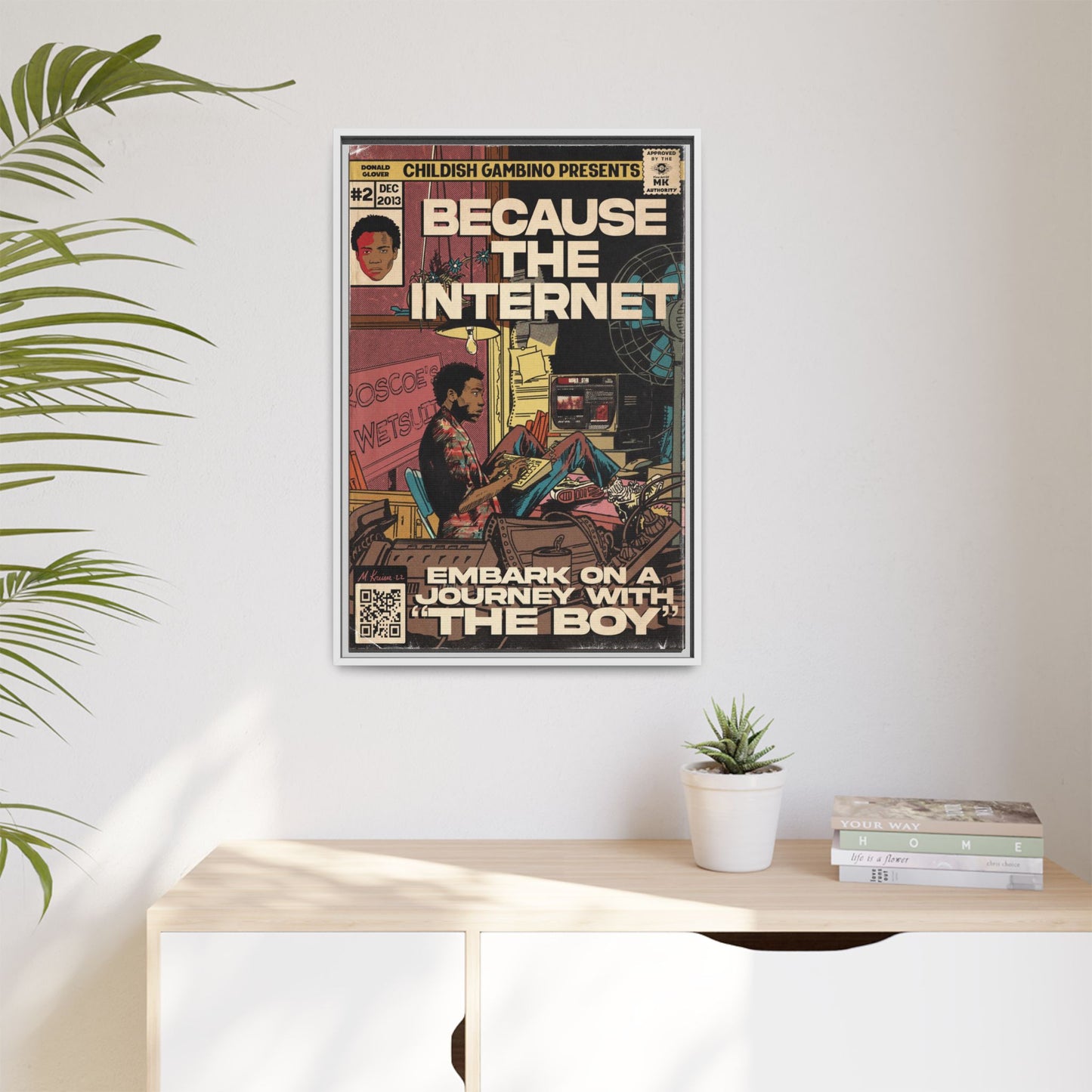 Childish Gambino - Because the Internet - Gallery Canvas Wraps, Vertical Frame