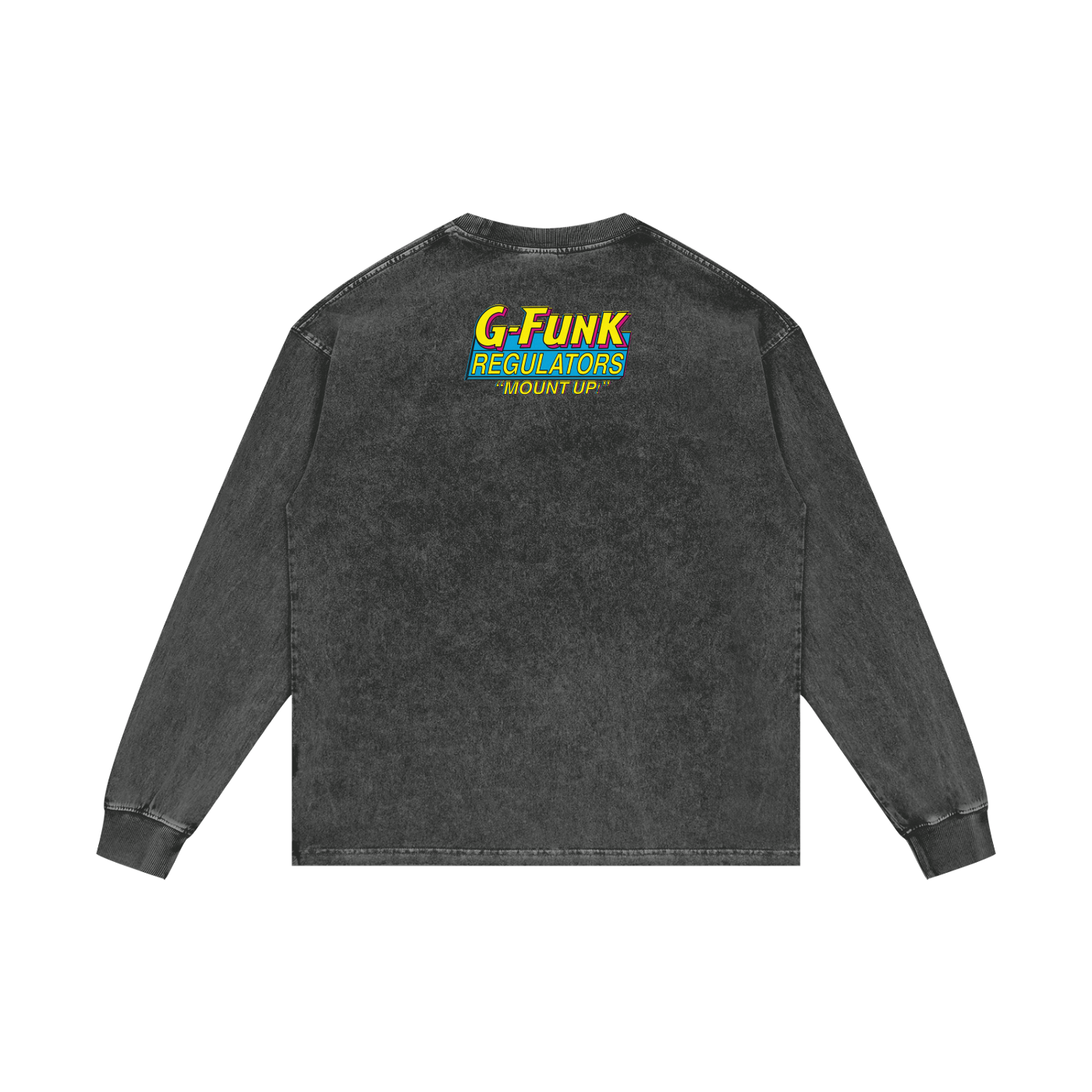 Regulate - Acid Wash Oversize Long Sleeve T-Shirt