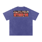 Either/Or - Snow Washed Oversized Cotton T-Shirt