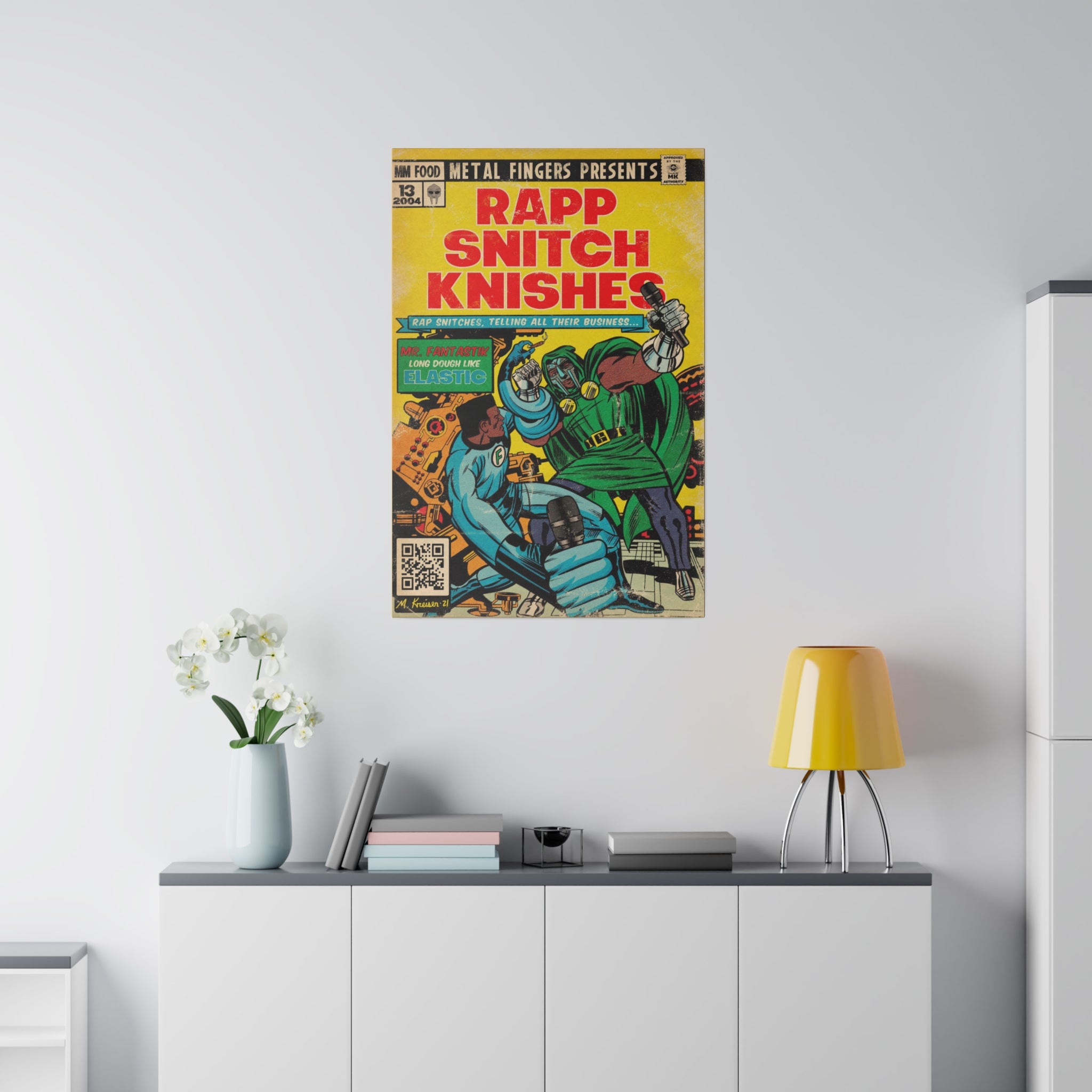Rapp Snitch Knishes - Matte Canvas, Stretched