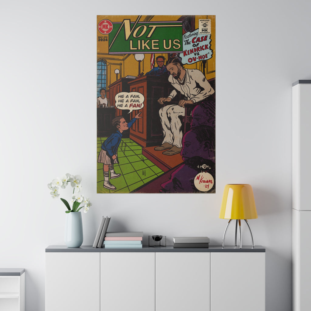 Not Like Us - Matte Canvas, Stretched, 0.75"