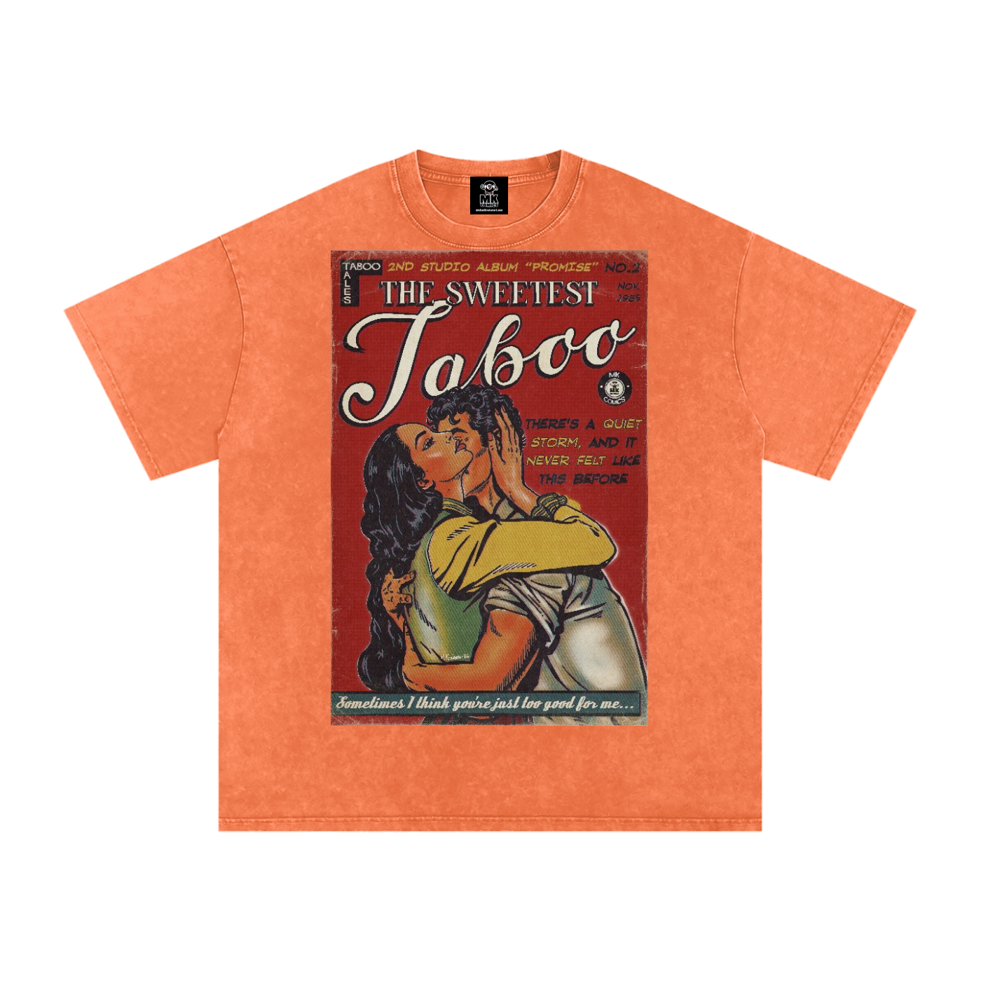 The Sweetest Taboo - Snow Washed Oversized Cotton T-Shirt
