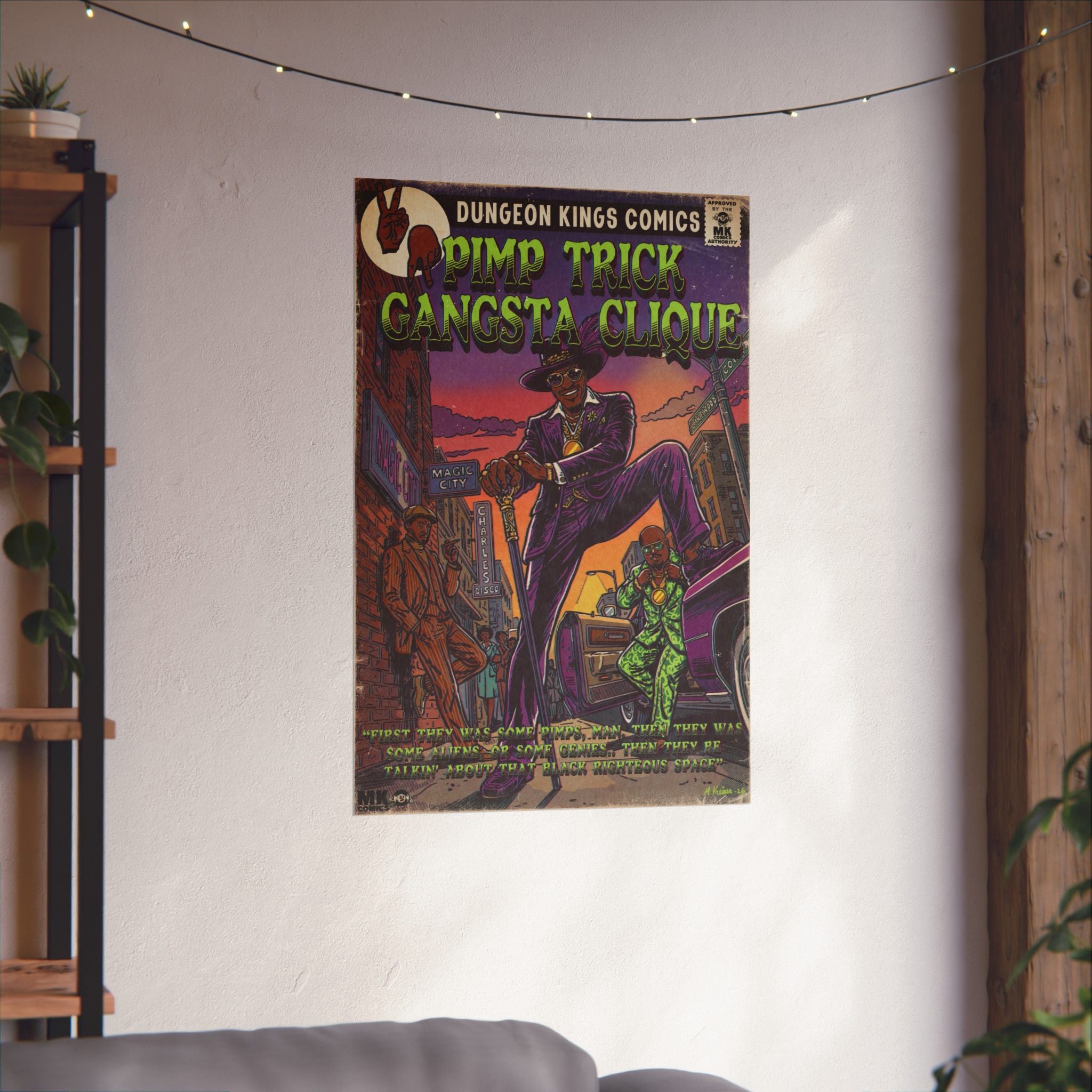 Pimp Trick Gangsta Clique - Matte Vertical Posters