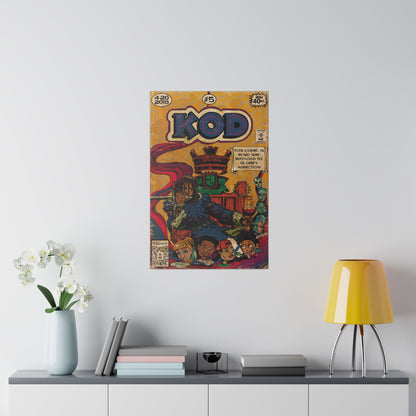 J.Cole - KOD - Matte Canvas, Stretched, 0.75"