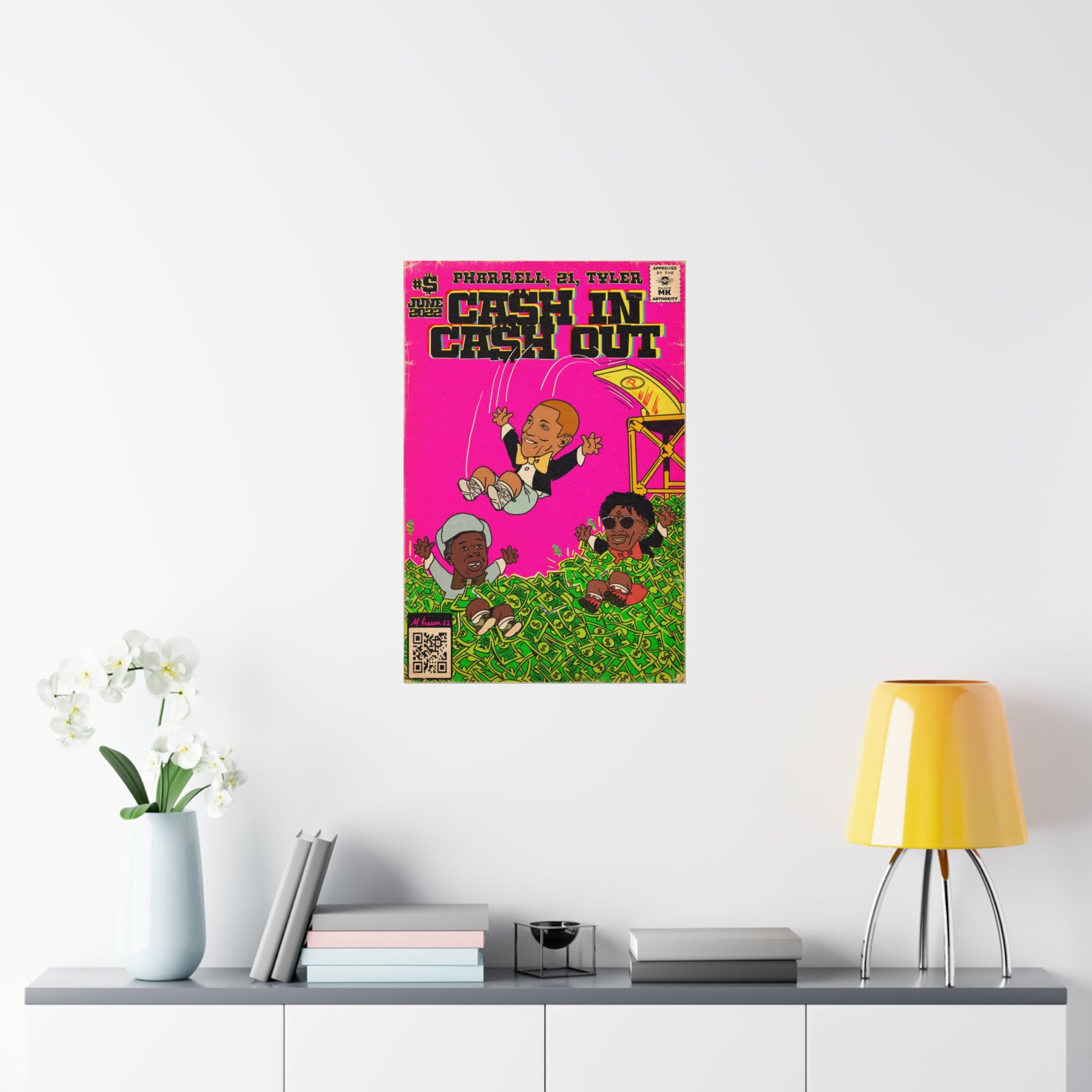Cash In Cash Out - Vertical Matte Poster