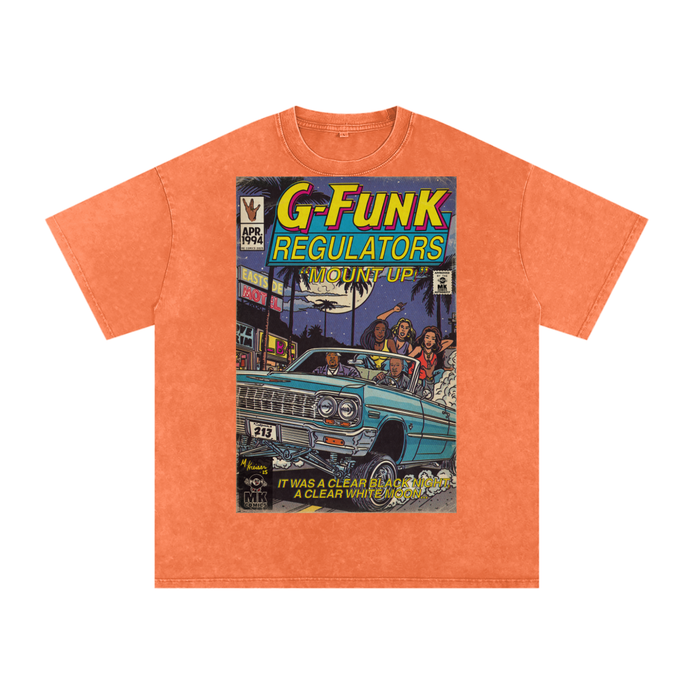 Regulate - Snow Washed Oversized Cotton T-Shirt