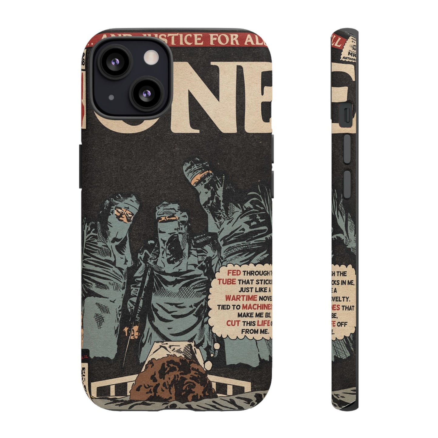 Metallica- One - Johnny Got His Gun Comic Book Art - Tough Phone Cases
