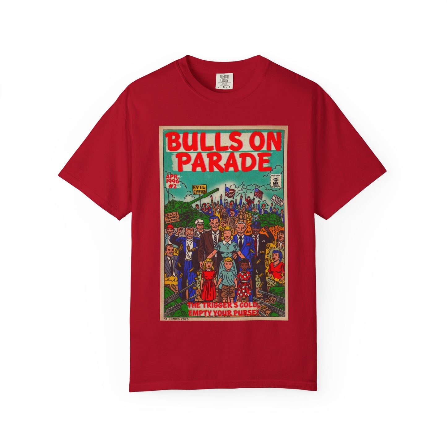 Bulls Parade - Unisex Garment-Dyed T-shirt