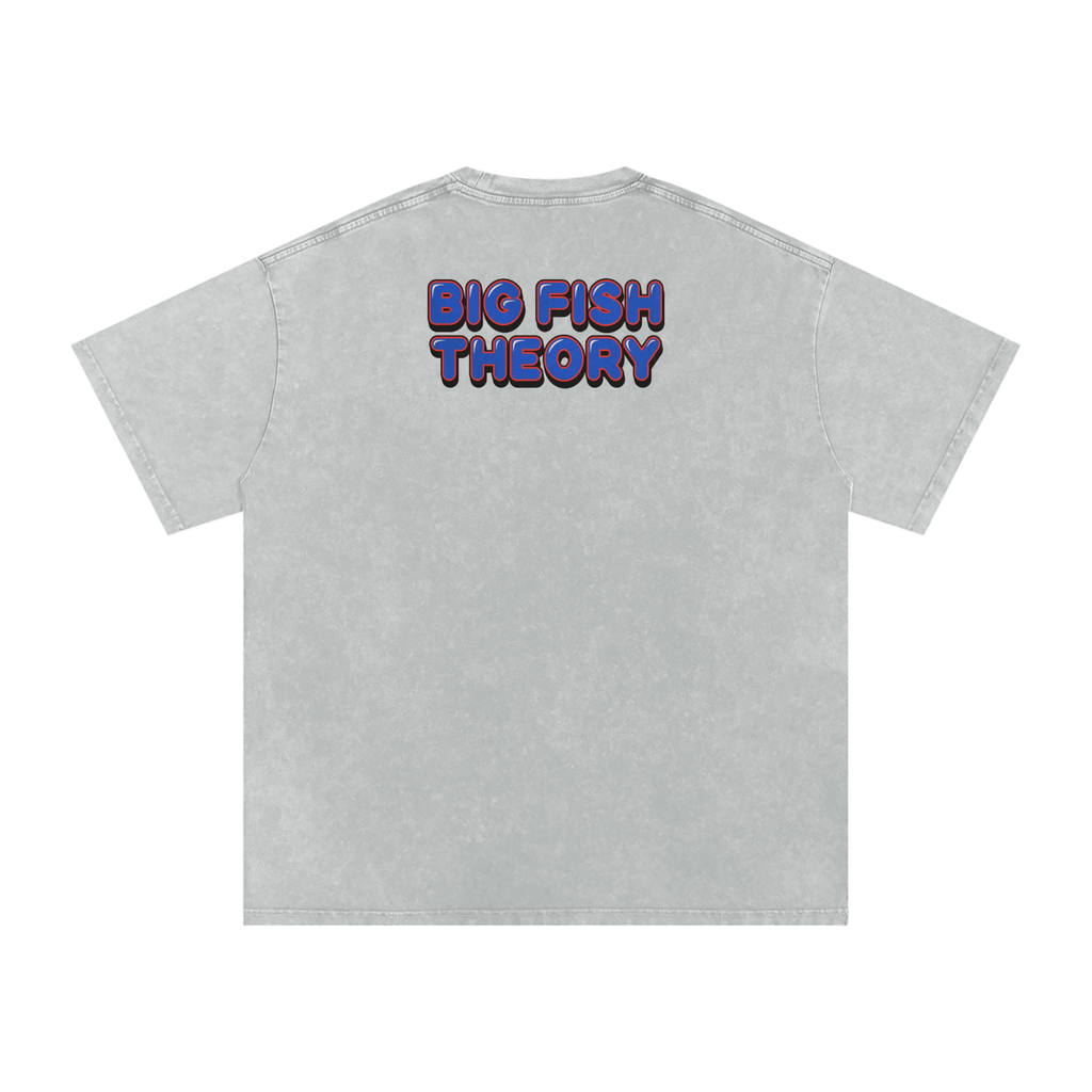 Big Fish Theory - Snow Washed Oversized Cotton T-Shirt