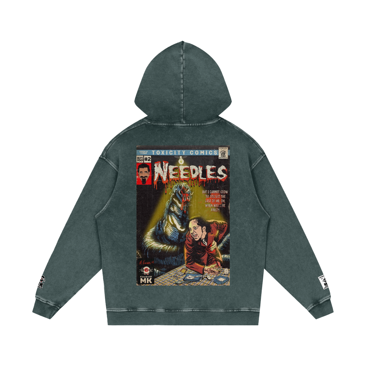 Needles - Snow Washed Loose Cotton Hoodie