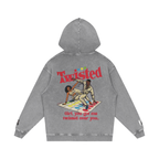Twisted - Snow Washed Loose Cotton Hoodie