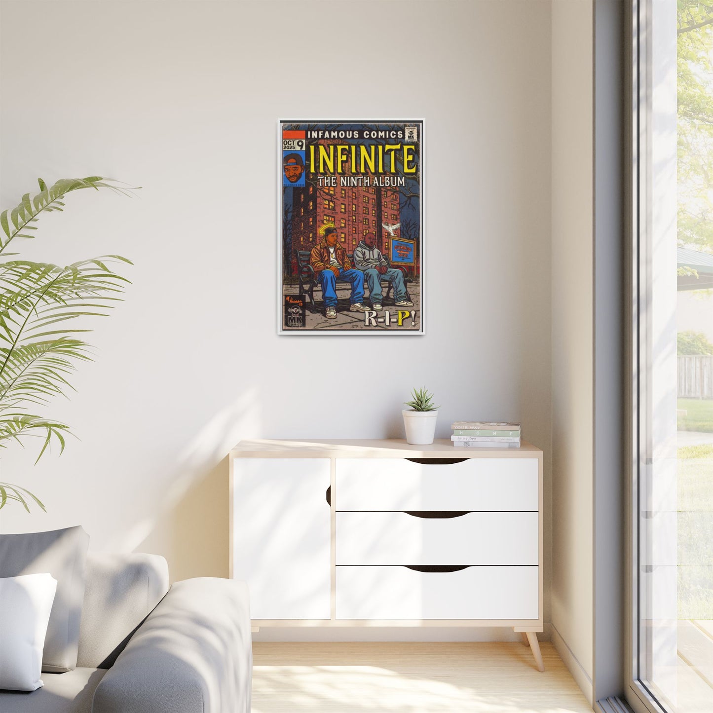 Infinite - Comic Book Art - Matte Canvas, Framed (Multi-color)