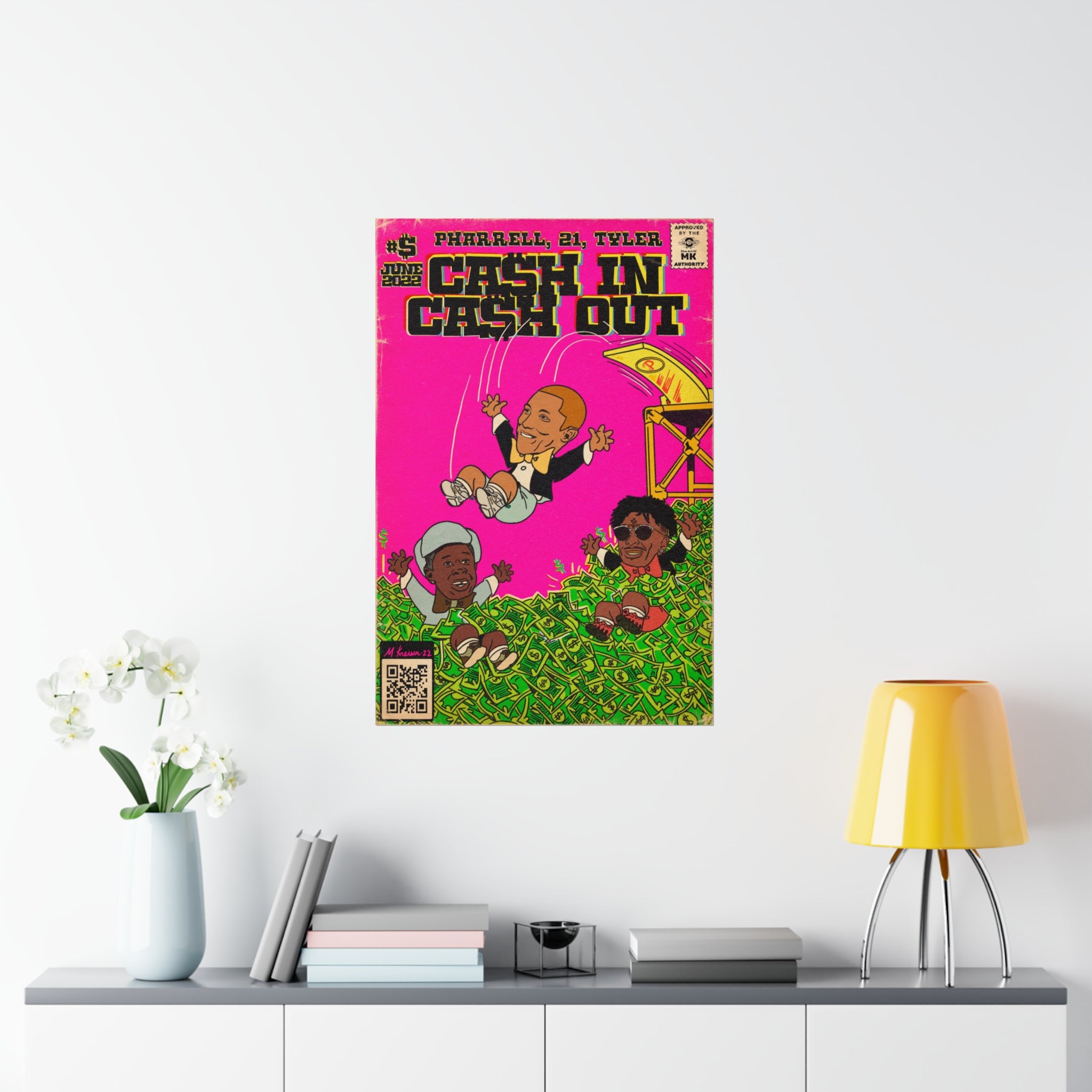 Cash In Cash Out - Vertical Matte Poster