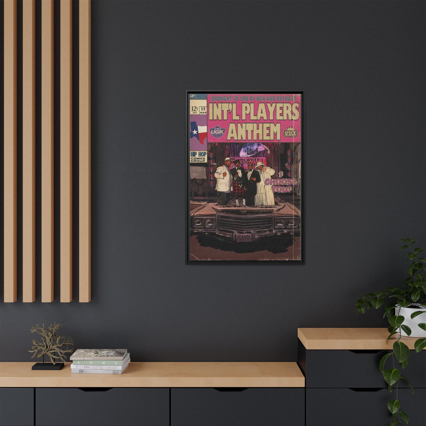 Int’l Players Anthem - Matte Canvas, Framed (Multi-color)