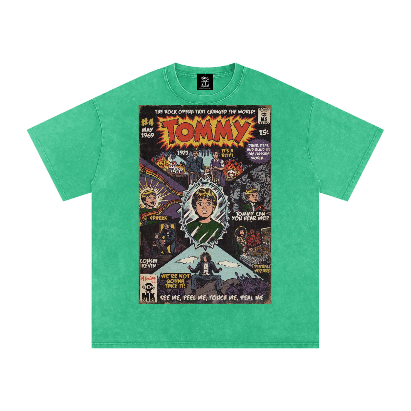 Tommy - Snow Washed Oversized Cotton T-Shirt