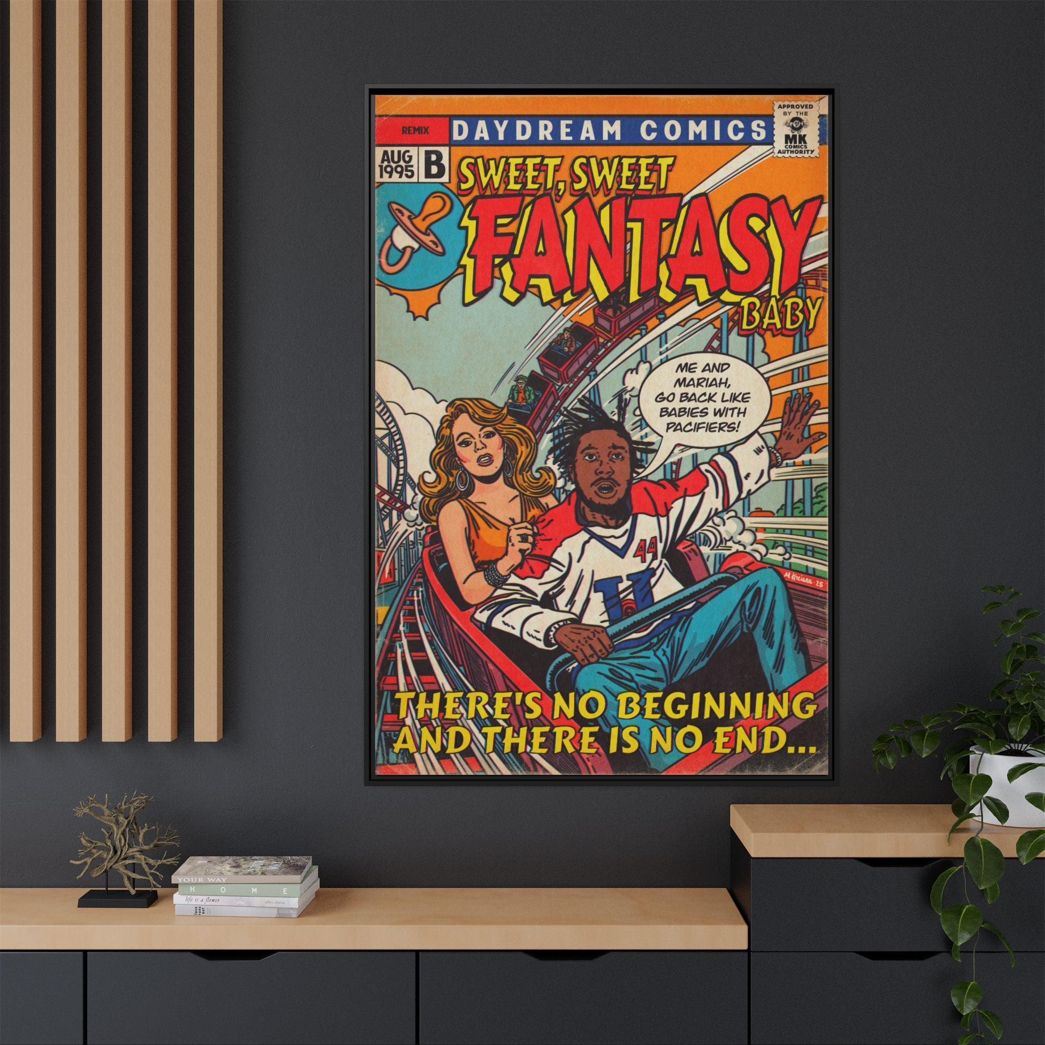 Fantasy Remix - Matte Canvas, Framed (Multi-color)