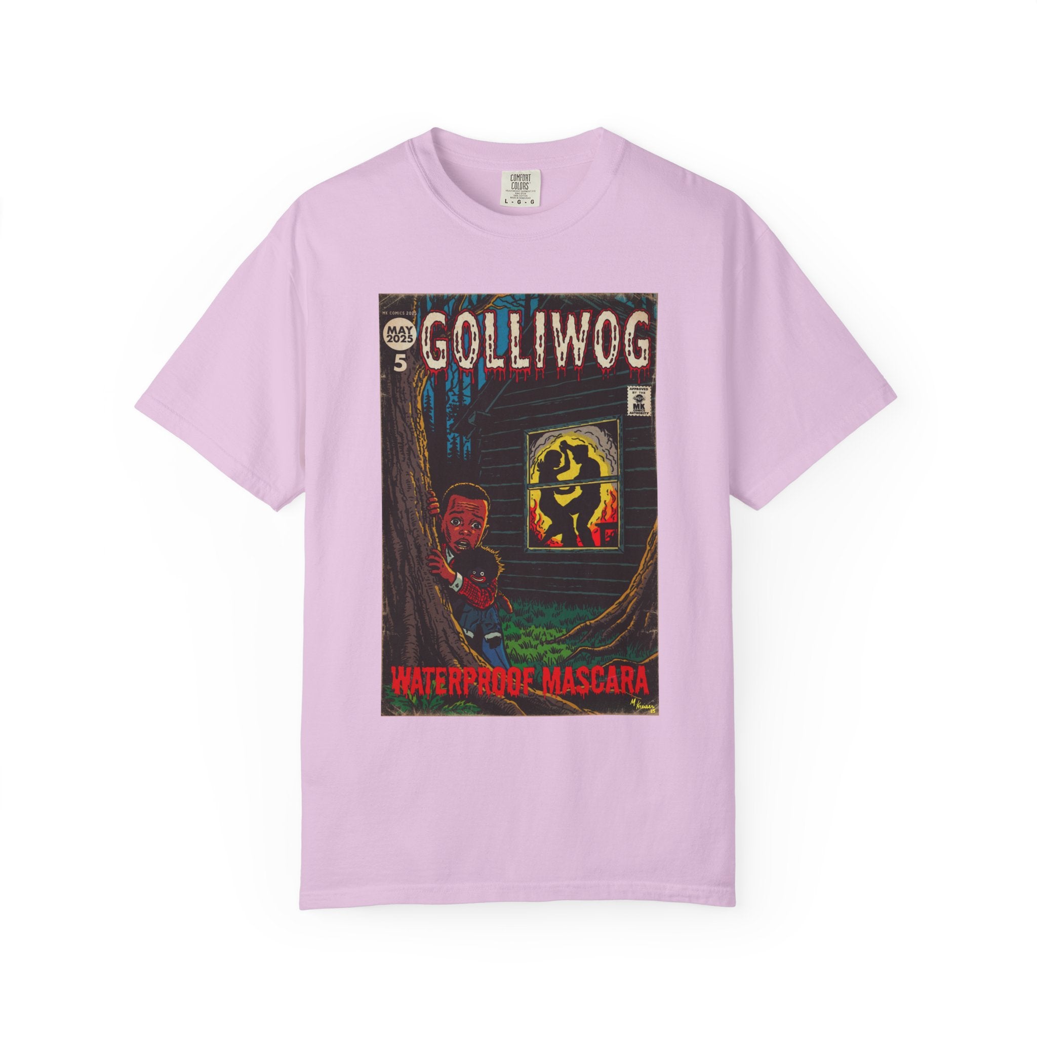 Waterproof Mascara - Golliwog - Unisex Garment-Dyed T-shirt