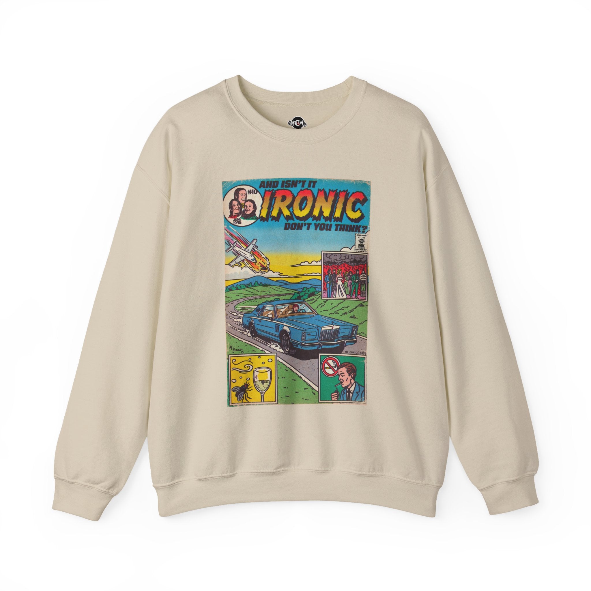 Ironic - Unisex Heavy Blend™ Crewneck Sweatshirt