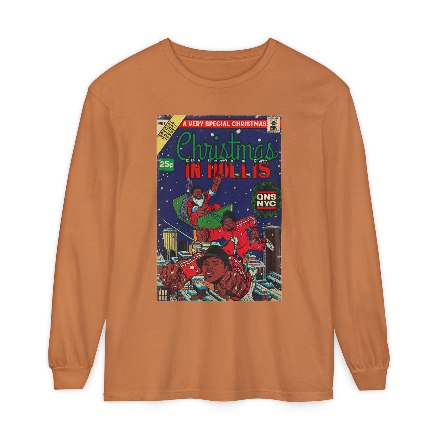 Christmas in Hollis - Unisex Comfort Colors Long Sleeve T-Shirt