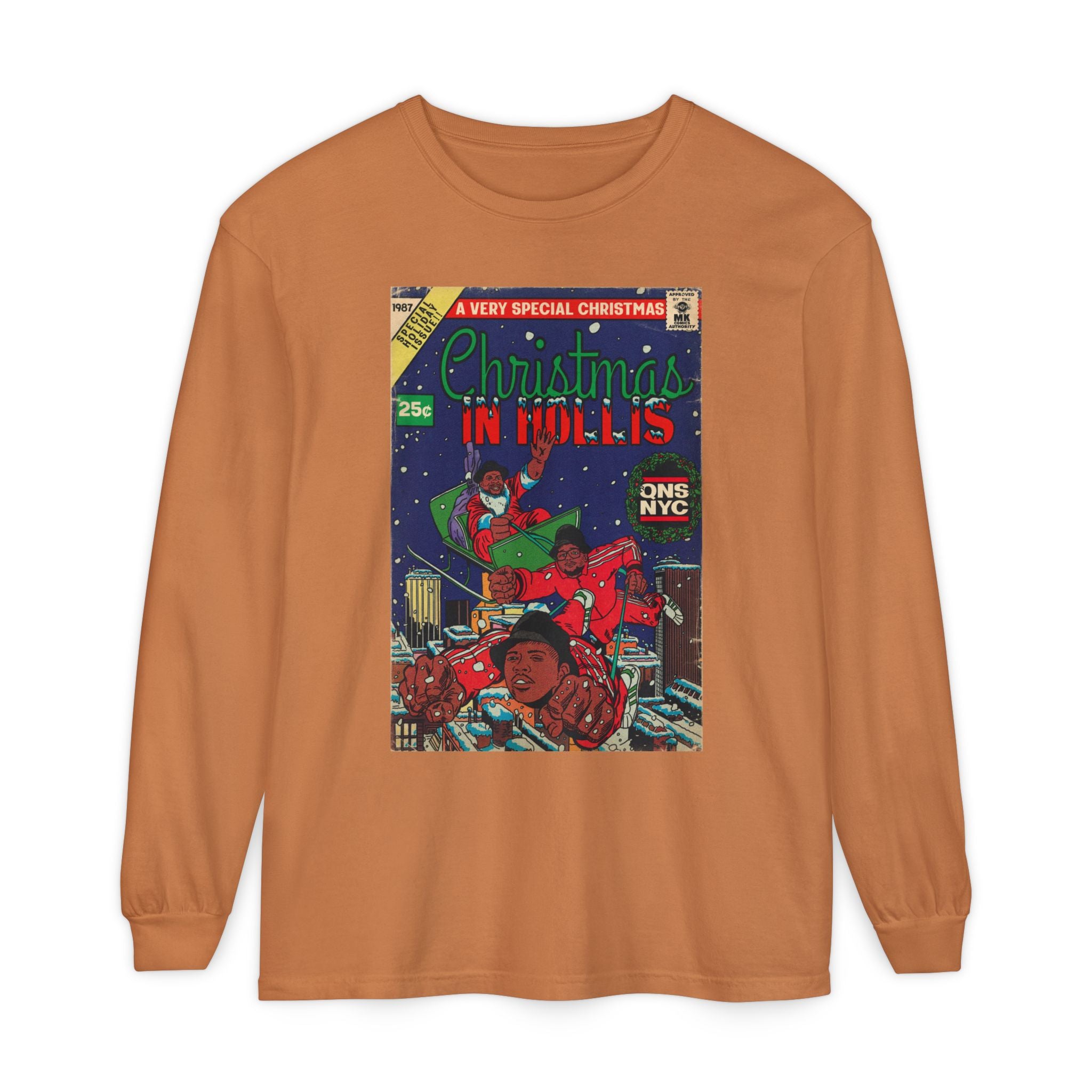 Christmas in Hollis - Unisex Comfort Colors Long Sleeve T-Shirt