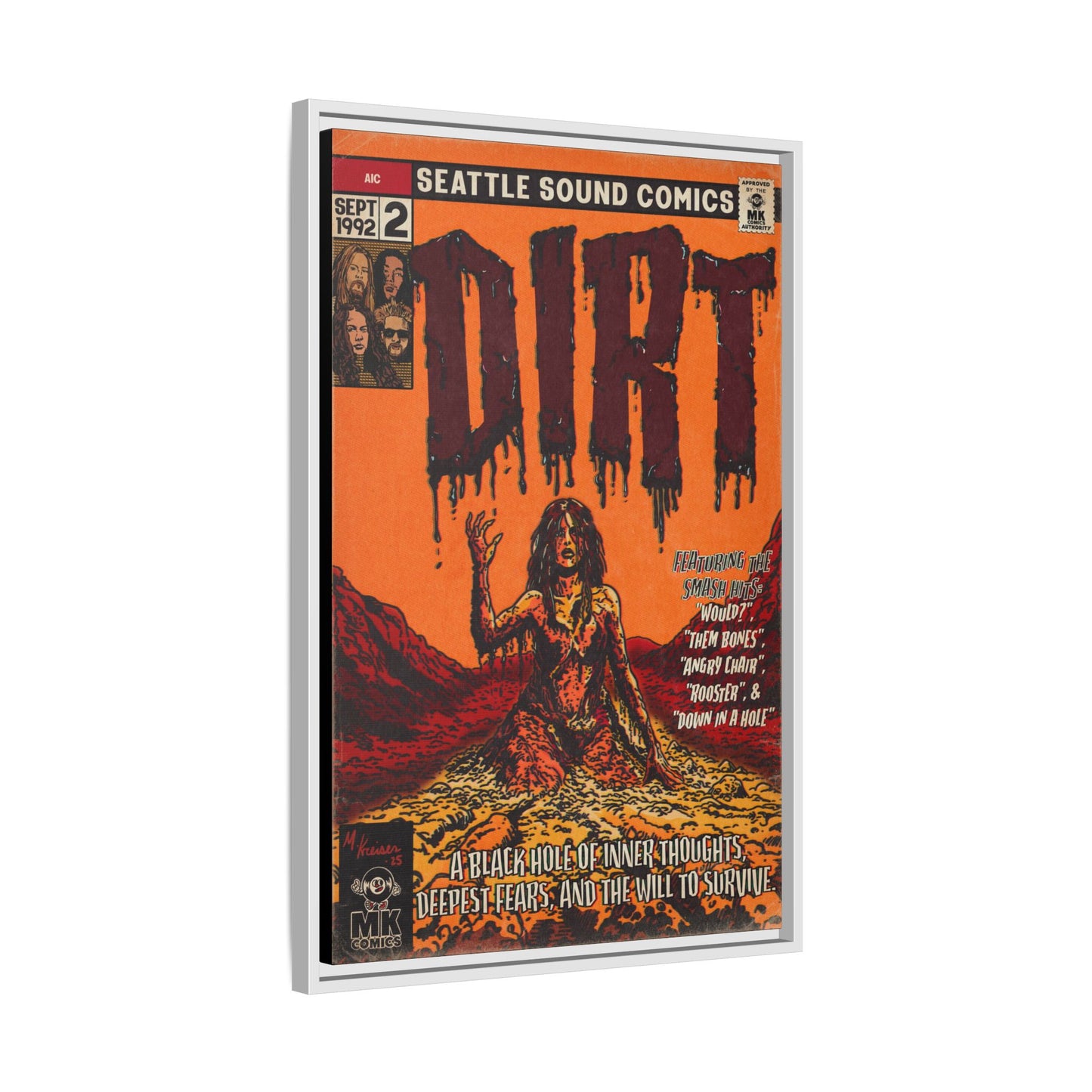 Dirt - Matte Canvas, Framed (Multi-color)