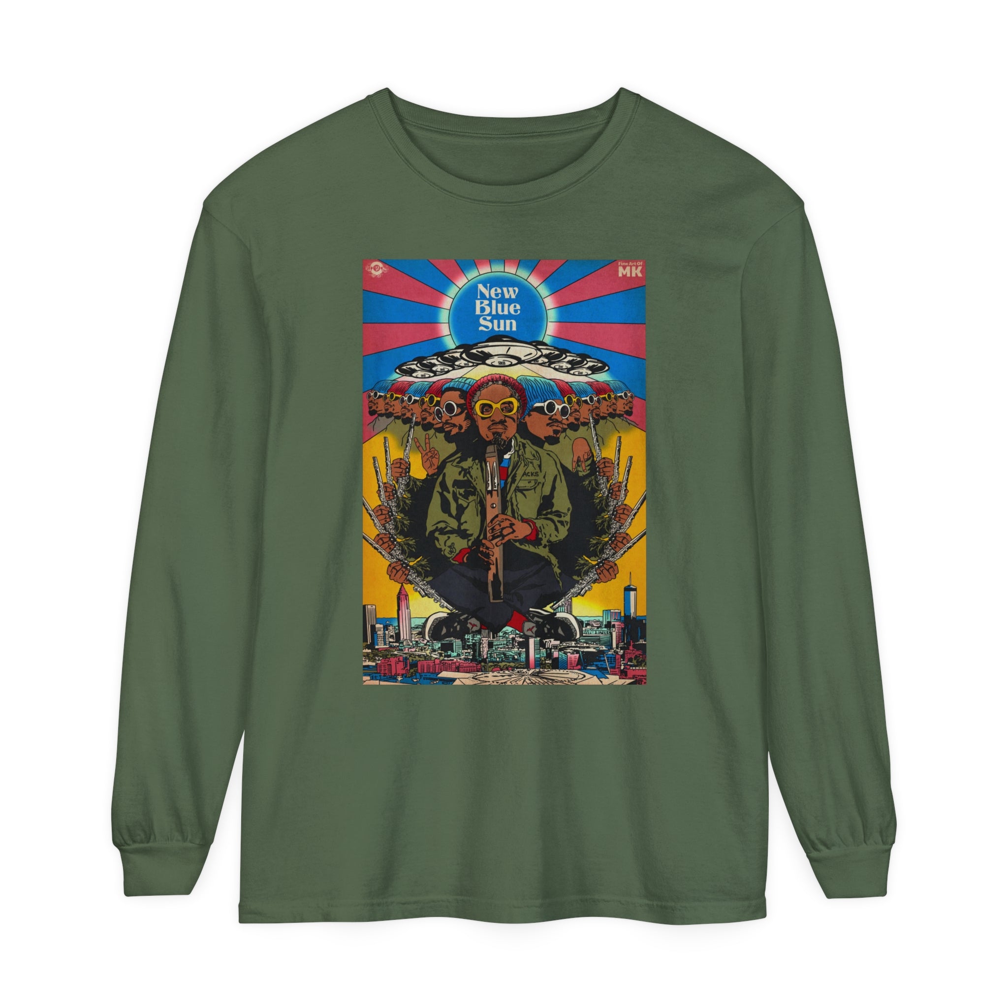 Blue Sun - Unisex Comfort Colors Long Sleeve T-Shirt