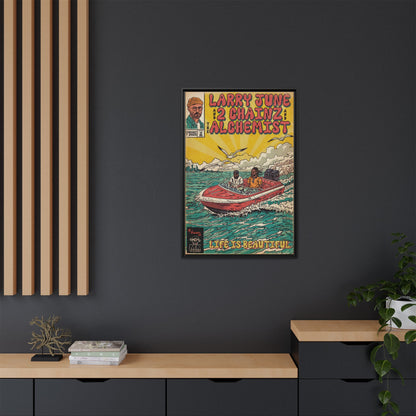 Life is Beautiful - Matte Canvas, Framed (Multi-color)