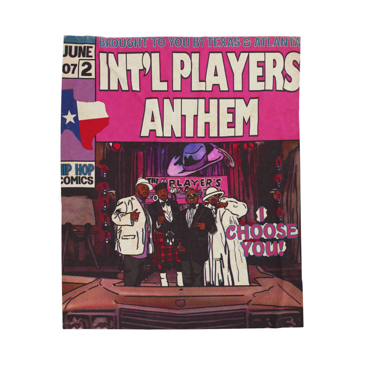 Int'l Players Anthem - Velveteen Plush Blanket