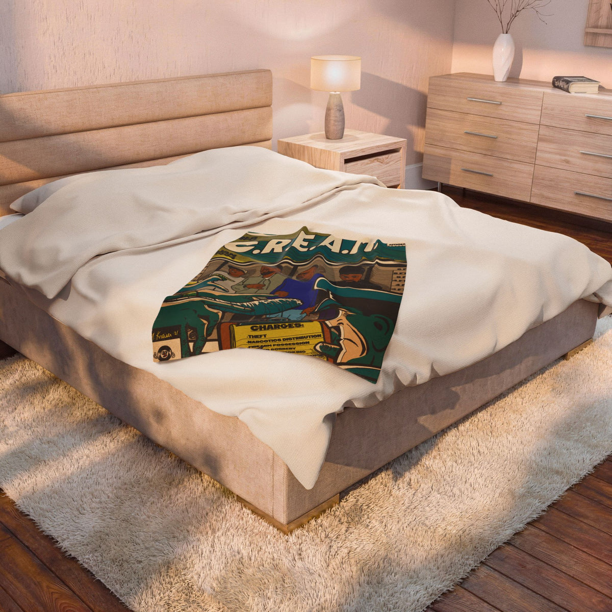C.R.E.A.M - Velveteen Plush Blanket